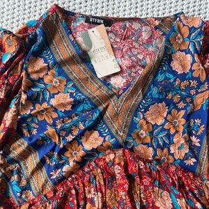 Brand new v neck loose fit dress